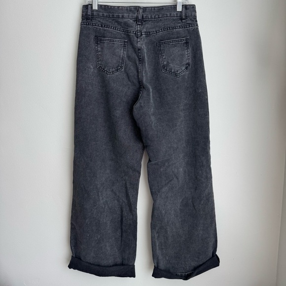 Distressed Black Denim Painters Jeans - Picture 5 of 14